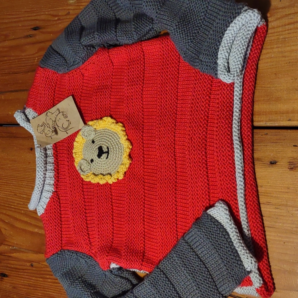 Nwt 2h knits lion sweater so cute sz 2